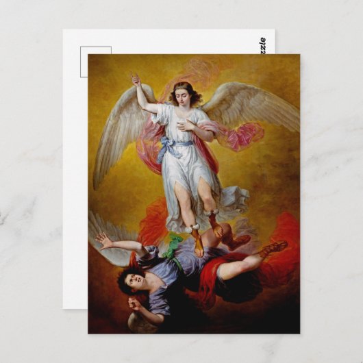 De herfst Lucifer door Antonio Maria Esquivel Briefkaart (Voorkant / Achterkant)