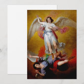 De herfst Lucifer door Antonio Maria Esquivel Feestdagenkaart (Voorkant / Achterkant)