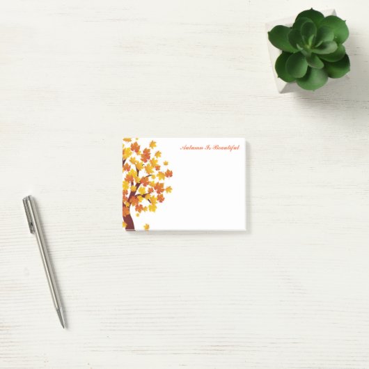 De herfst na de herfst is prachtig post-it® notes (Kantoor)