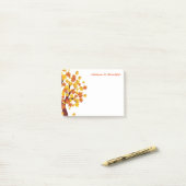 De herfst na de herfst is prachtig post-it® notes (Op bureau)