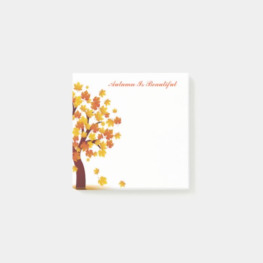 De herfst na de herfst is prachtig post-it® notes (Voorkant)