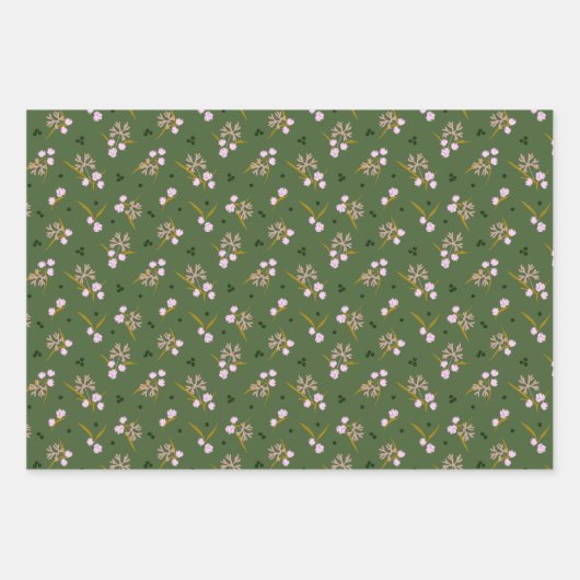 De herfst naar de winter in de feestdag inpakpapier vel (Voorkant 2)