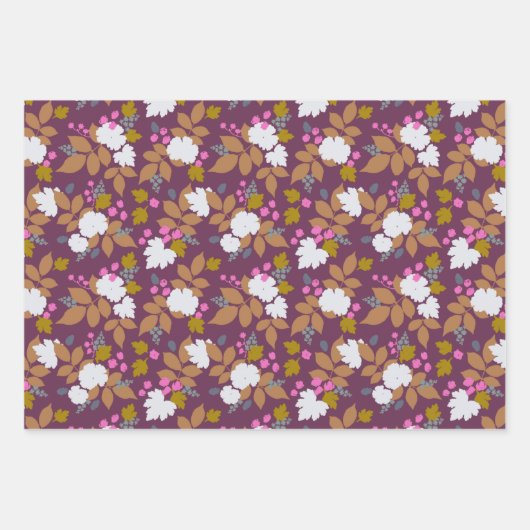 De herfst naar de winter in de feestdag inpakpapier vel (Voorkant 3)