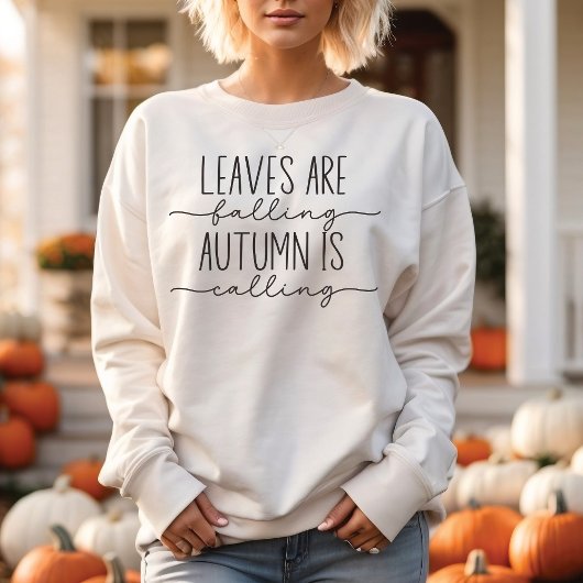 De herfst noemt Herfst Quote Trendy Minimalist Trui