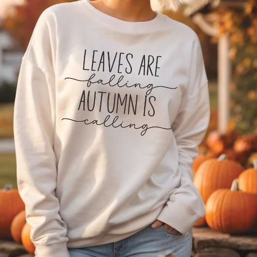 De herfst noemt Herfst Quote Trendy Minimalist Trui
