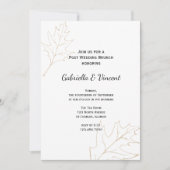 De herfst Oak Leaves Post Wedding Brunch Kaart (Voorkant)