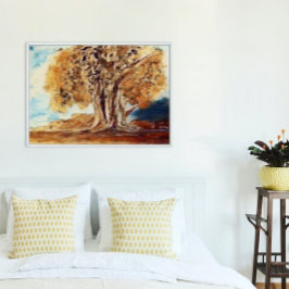 De herfst Oerwoud Bossen behandelen Landschap het  Poster