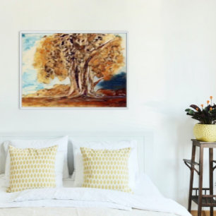 De herfst Oerwoud Bossen behandelen Landschap het  Poster