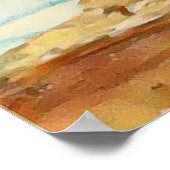 De herfst Oerwoud Bossen behandelen Landschap het  Poster (Hoek)