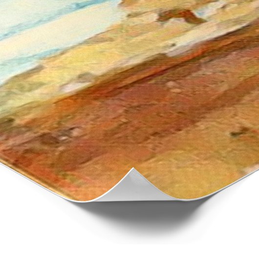 De herfst Oerwoud Bossen behandelen Landschap het  Poster (Hoek)