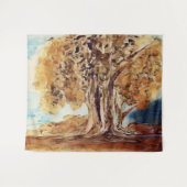 De herfst Oerwoud Bossen behandelen Landschap het Wandkleed (Voorkant (horizontaal))