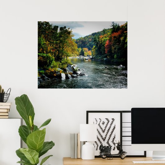 De Herfst - Ohiopyle, PA Poster (Thuiskantoor)