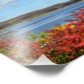 De herfst op de foto van de Connecticut River Afdruk (Hoek)