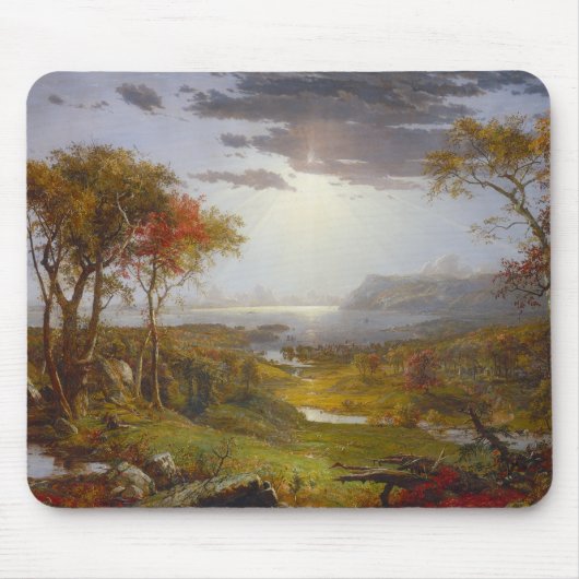 De herfst op de Rivier Hudson Muismat (Voorkant)