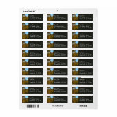 De herfst op het Trail-naar-droommeer Etiket (Full Sheet)