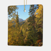 De herfst op het Trail-naar-droommeer Keramisch Ornament (Links)