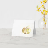 de herfst pompoen kaart (Gele Bloem)