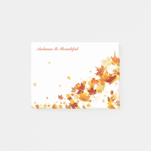 De herfst post nota's-najaar is mooie post-it nota post-it® notes (Voorkant)