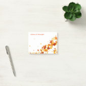 De herfst post nota's-najaar is mooie post-it nota post-it® notes (Kantoor)