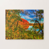 De herfst Scene Wisconsin. Legpuzzel (Horizontaal)