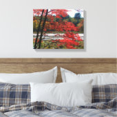 De herfst sloot de Natuur van Marsh af Canvas Afdruk (Insitu (Slaapkamer))