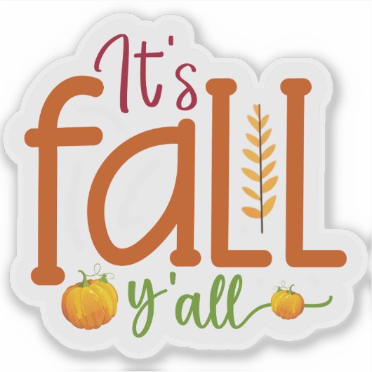 De herfst sticker (Voorkant)