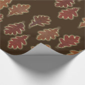 De herfst trekt gloed op Aangepaste kleur Cadeaupapier (Hoek)