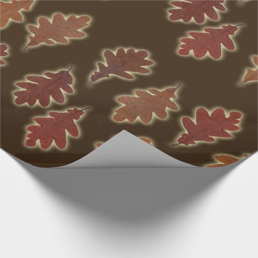 De herfst trekt gloed op Aangepaste kleur Cadeaupapier (Hoek)