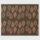 De herfst trekt gloed op Aangepaste kleur Cadeaupapier (Vlak)