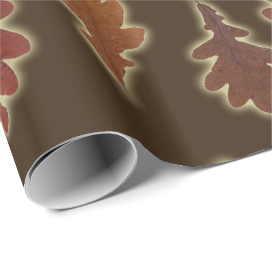 De herfst trekt gloed op Aangepaste kleur Cadeaupapier (Rol Hoek)