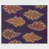 De herfst trekt gloed op Aangepaste kleur Cadeaupapier (Vlak)