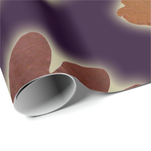 De herfst trekt gloed op Aangepaste kleur Cadeaupapier (Rol Hoek)