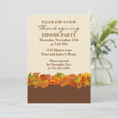 De herfst Uitnodiging van de Partij van de (Staand voorkant)