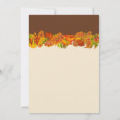 De herfst Uitnodiging van de Partij van de (Achterkant)