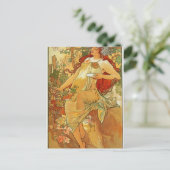 De herfst van Alphonse Mucha Briefkaart (Staand voorkant)