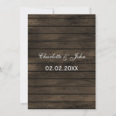 De herfst van Barnwood mason jars is voldoende om Save The Date (Achterkant)