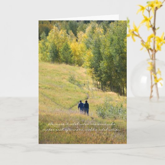 De herfst van Birthday van een Sjabloon van de ber (Gele Bloem)