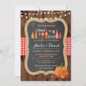 De Herfst van de balie pompoen Verloving Kaart (Voorkant)