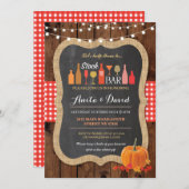 De Herfst van de balie pompoen Verloving Kaart (Voorkant / Achterkant)