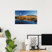De herfst van de berg Katahdin en de bergen van Lo Poster (Thuiskantoor)