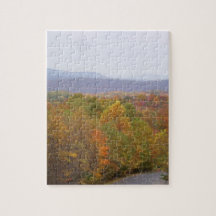 De herfst van de bergen Jigzaag Puzzle