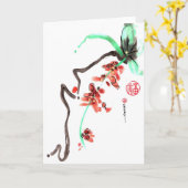 De Herfst van de Bloem van de lente Kaart (Gele Bloem)