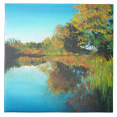 De Herfst van de Bomen Tegeltje (Voorkant)