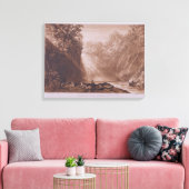 De Herfst van de Clyde, gegraveerd door Charles Tu Canvas Afdruk (Insitu (Woonkamer))