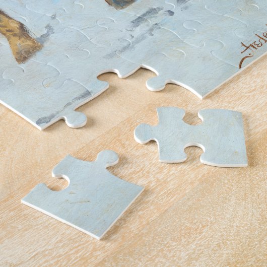 De Herfst van de Cowboy door Frederic Remington Legpuzzel (Zijkant)