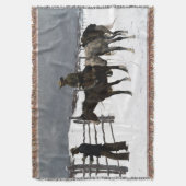 De Herfst van de Cowboy Frederic Remington 1895 Deken (Voorkant Verticaal)