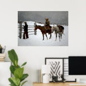 De Herfst van de Cowboy Poster (Thuiskantoor)