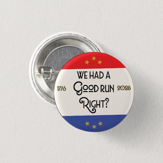 De Herfst van de democratie Ronde Button 3,2 Cm (Voorkant /achterkant)