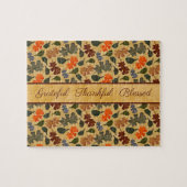 De herfst van de eiken laat de heerlijke dankbare  legpuzzel (Horizontaal)