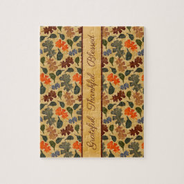 De herfst van de eiken laat de heerlijke dankbare legpuzzel